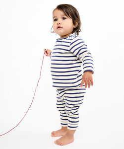 Edward Baby T-Shirt in Navy Stripe