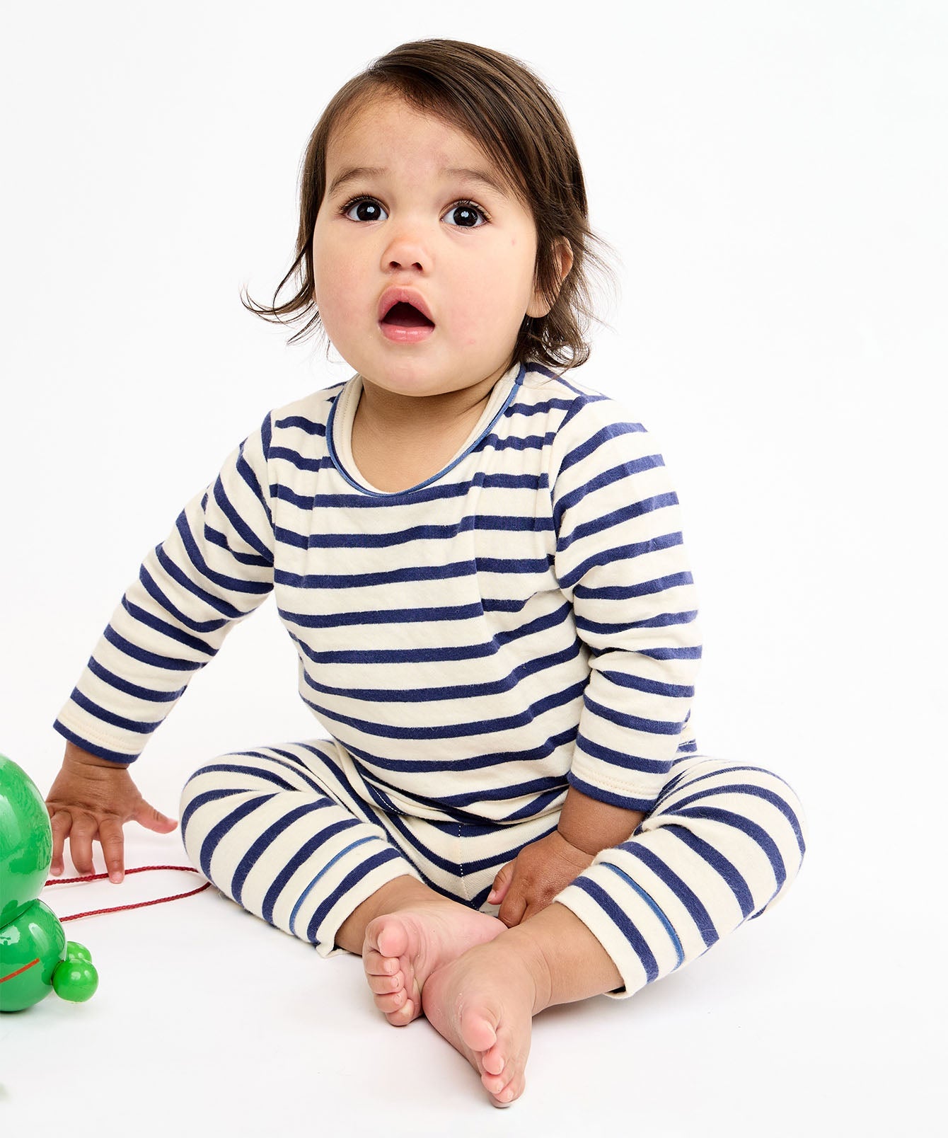 Edward Baby T-Shirt in Navy Stripe