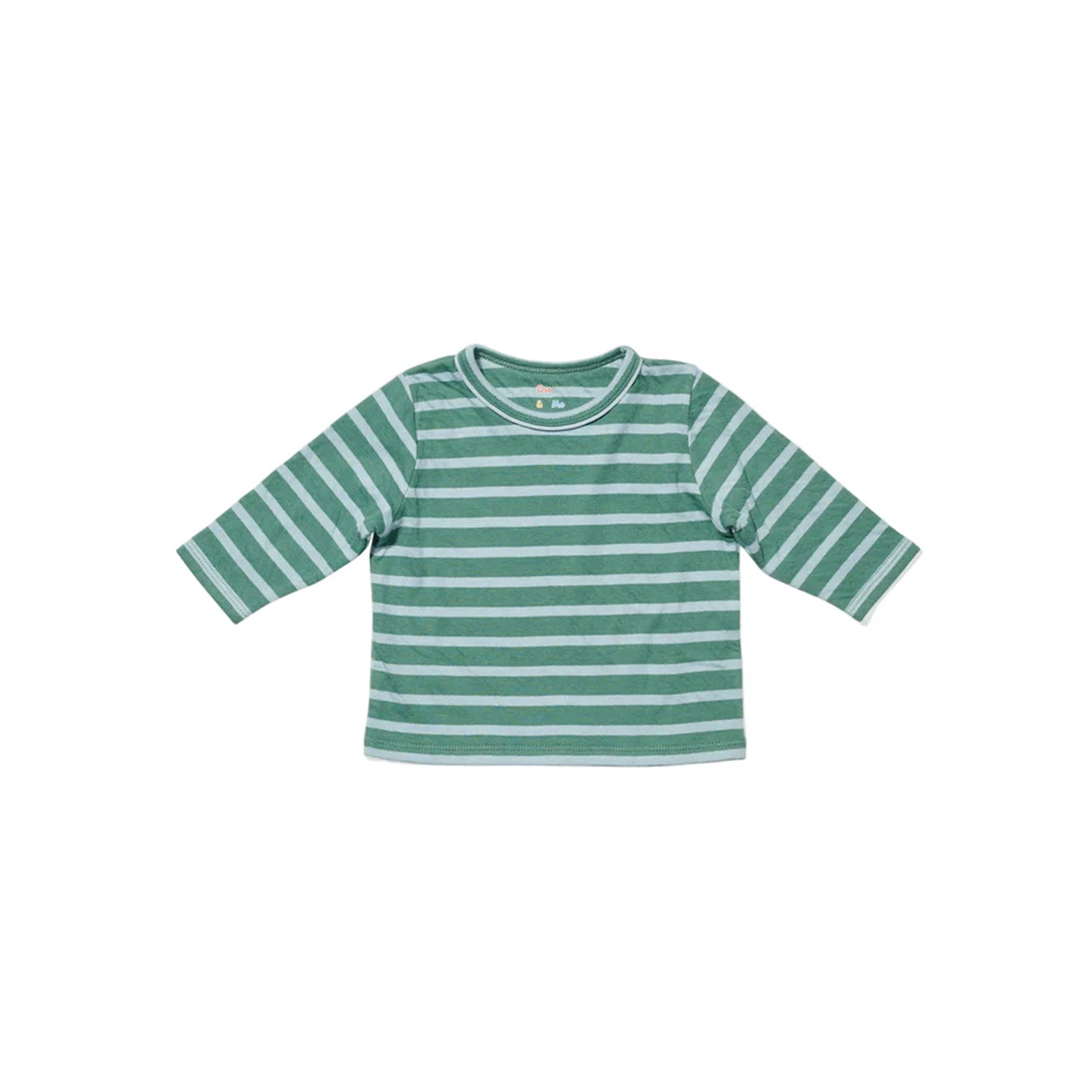 Edward Baby T-Shirt in Forest Stripe