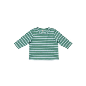 Edward Baby T-Shirt in Forest Stripe