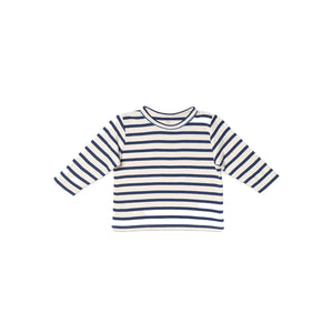 Edward Baby T-Shirt in Navy Stripe