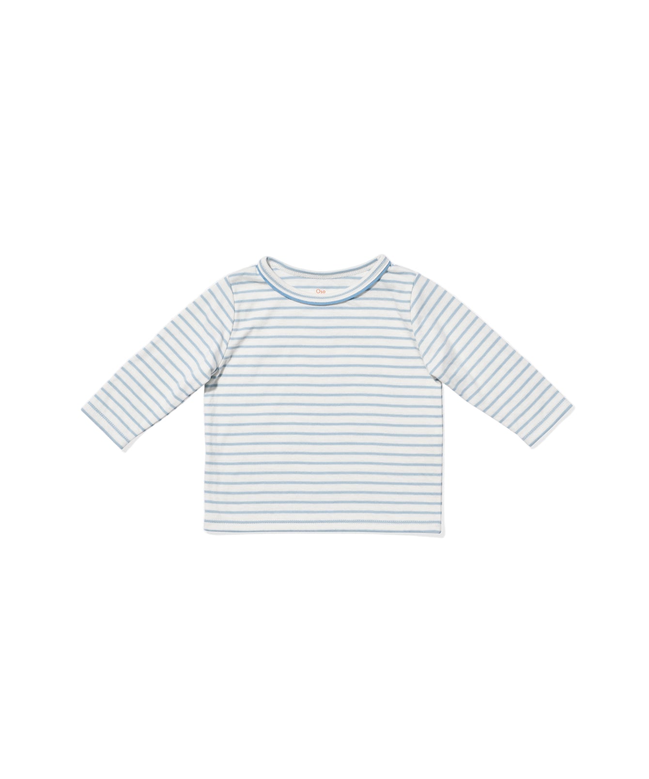 Edward Baby T-Shirt in Dusty Blue Mini Stripe