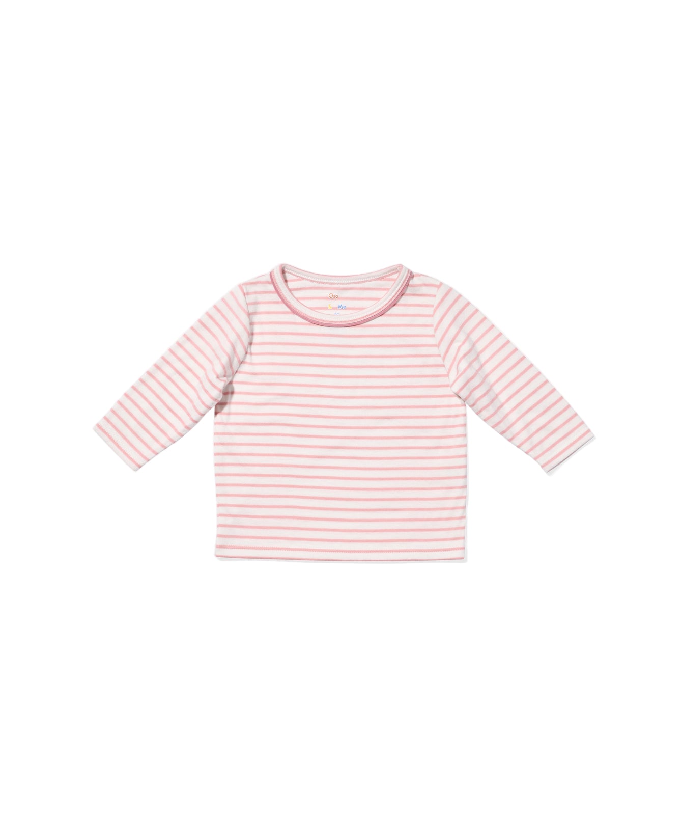 Edward Baby T-Shirt in Dusty Rose Mini Stripe