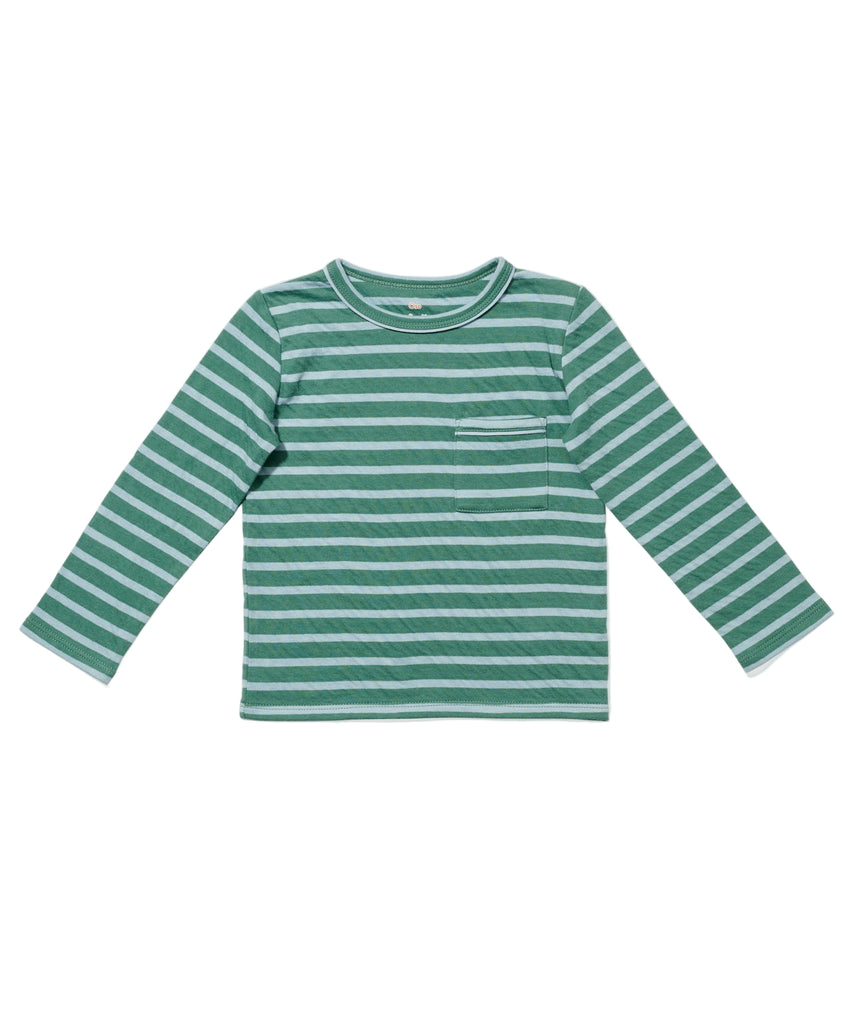 Edward T-Shirt in Forest Stripe
