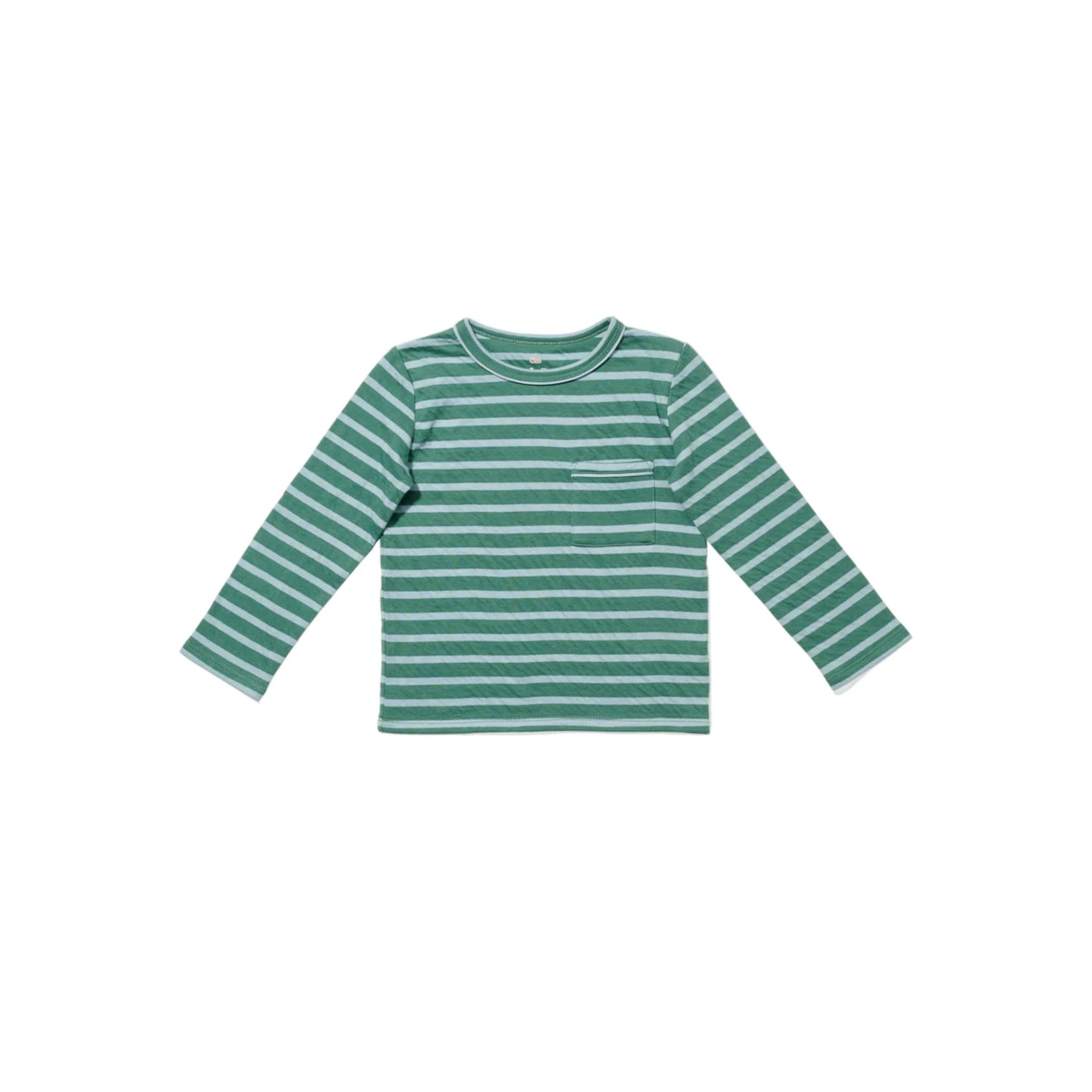 Edward T-Shirt in Forest Stripe