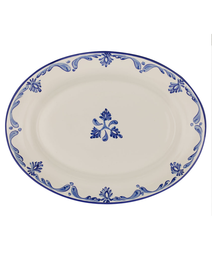 Rebecca Udall Eleanor Platter, Blue Pattern