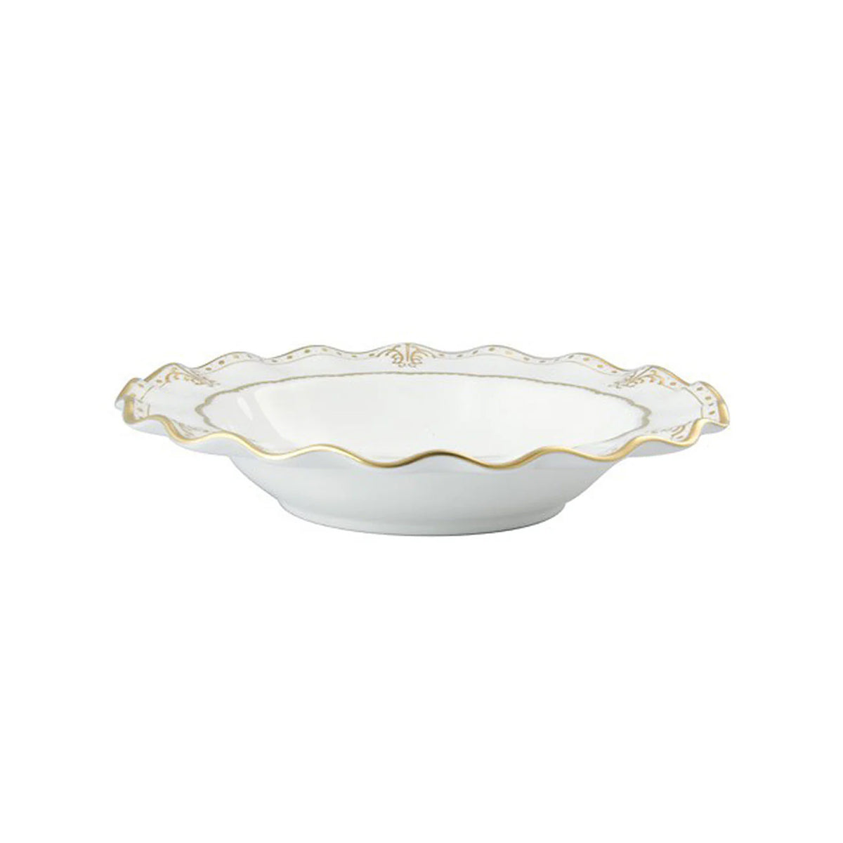 Elizabeth Gold Rimmed Soup Bowl