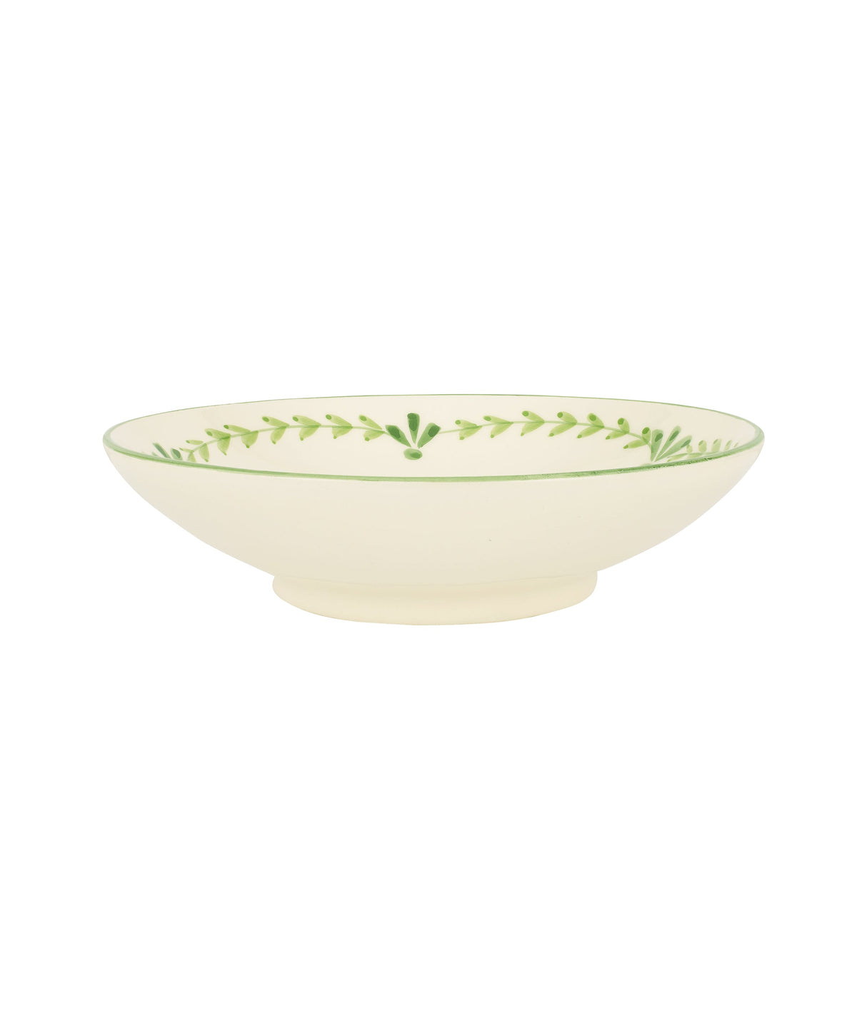 Rebecca Udall Elouise Pasta Bowl Crockery, Sage Green Frontal View