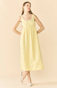 Emily Dress in Soft Butter Yellow