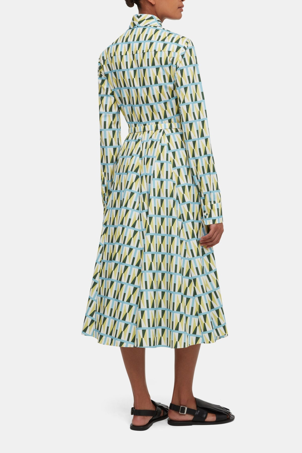 Emmalyna Dress in Geometric Cotton | Emilia Wickstead