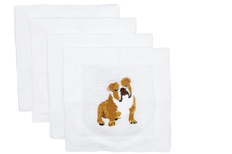 English Bulldog Cocktail Napkins