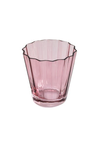 Estelle Colored Sunday Low Balls, Set of 2 in Rose