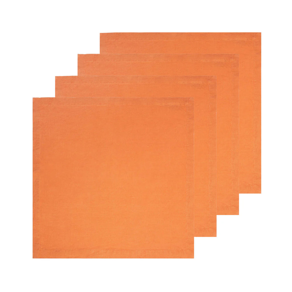Everyday Napkin in Clementine, Set of 4