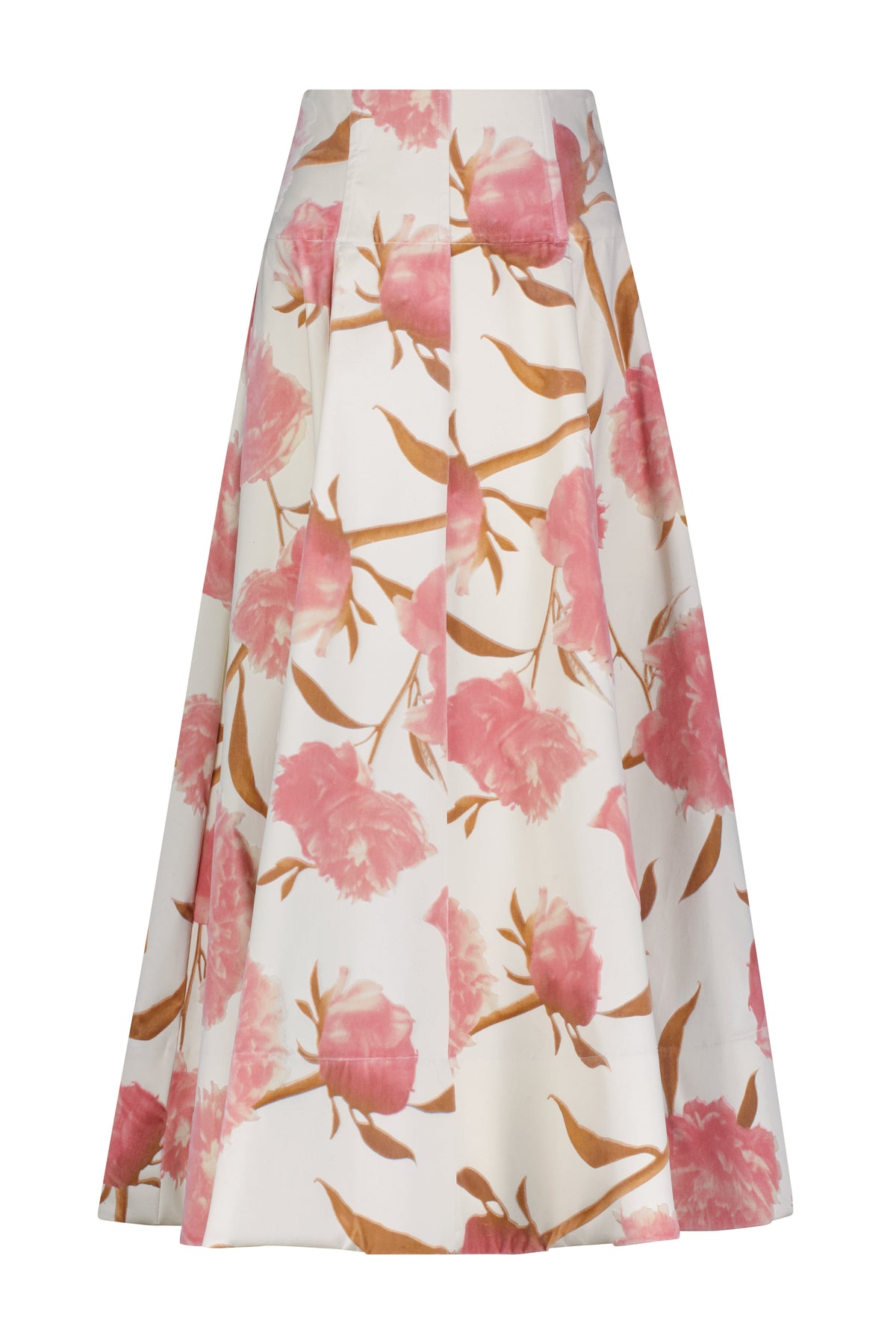 Floral Velvet Parker Skirt in Pink Multi