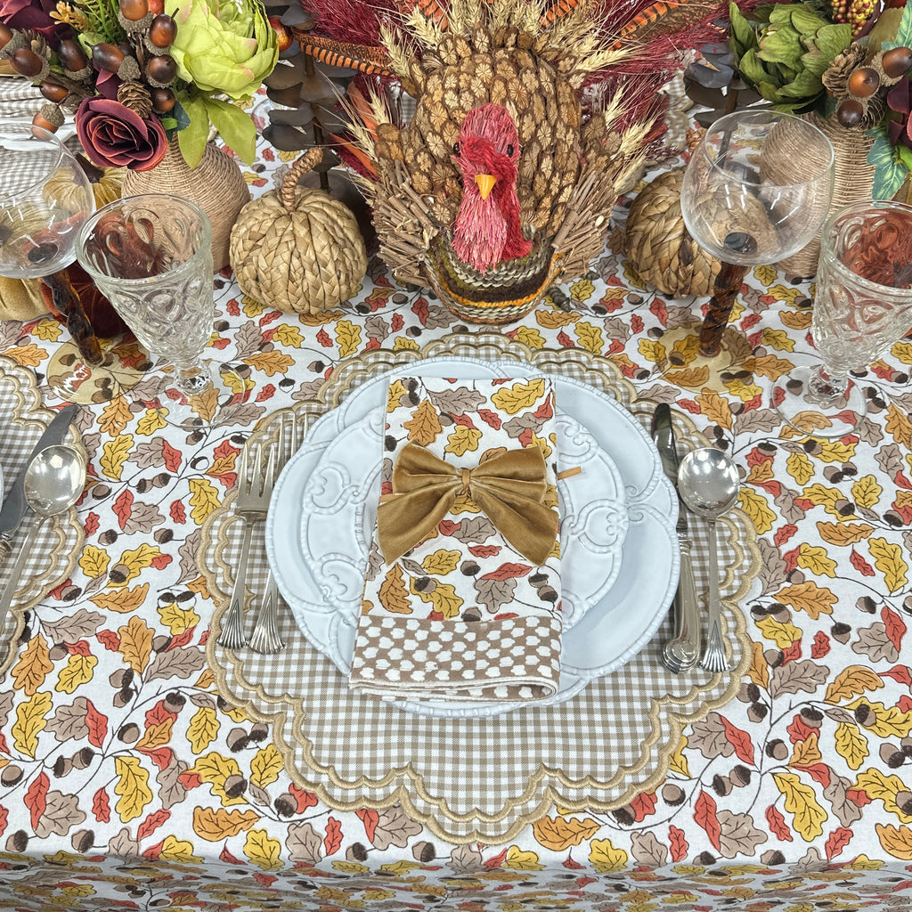Acorns & Leaves Tablecloth