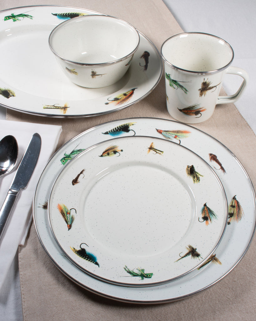 Dinner Plates in Flying Fish, Set of 4