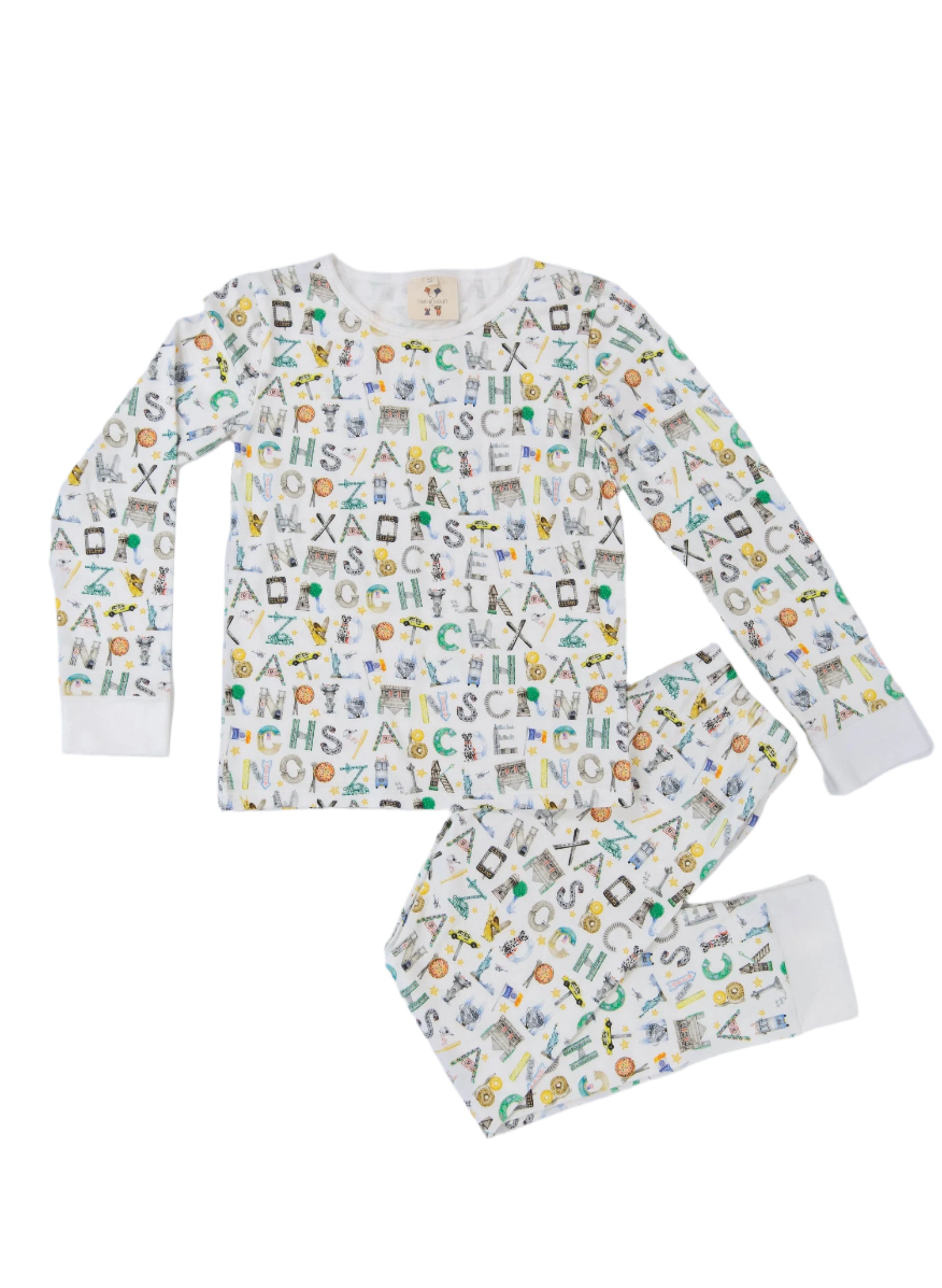 The Two Piece Pajama Set - NYC Alphabet Soup
