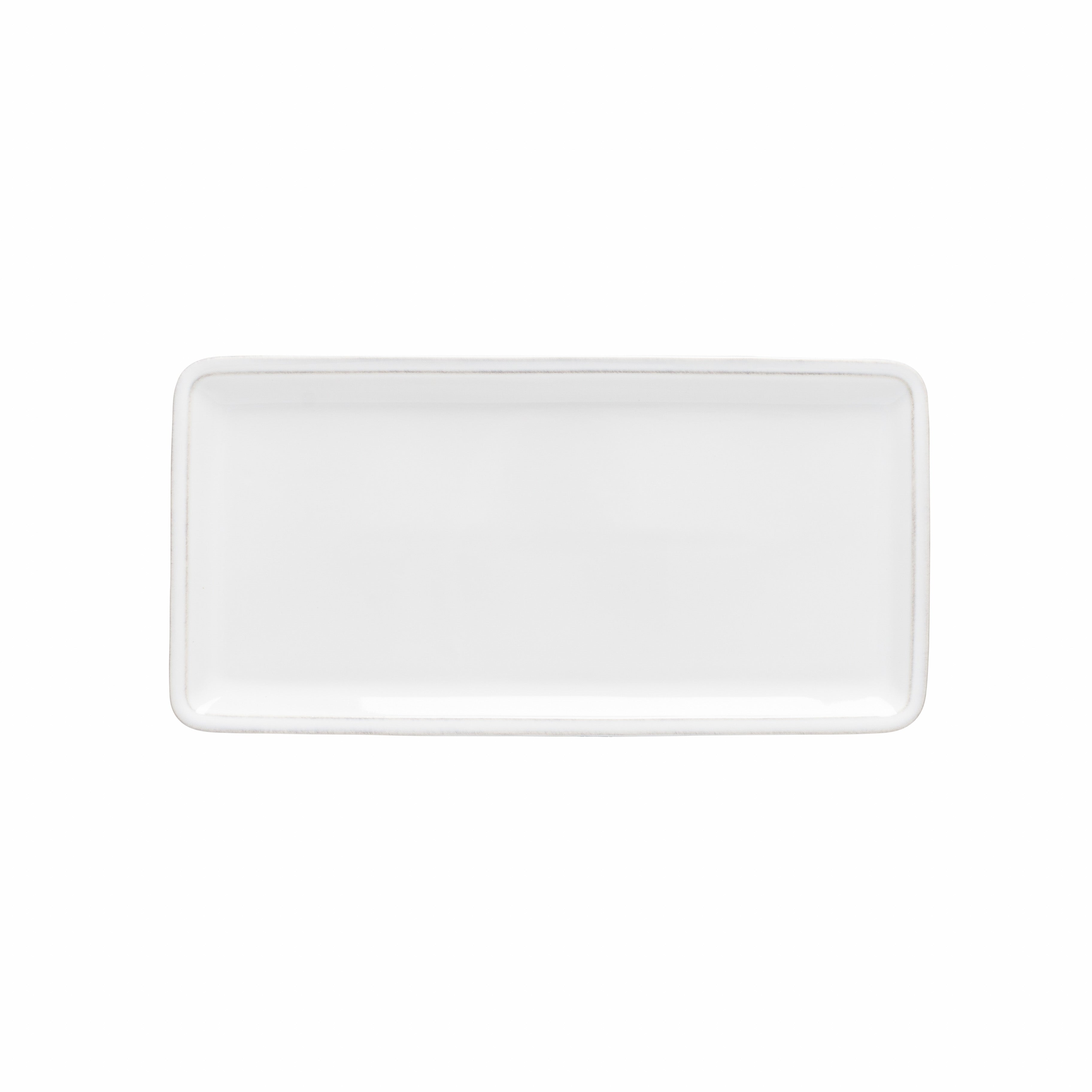 Friso Collection Rectangle Platter 12" in White