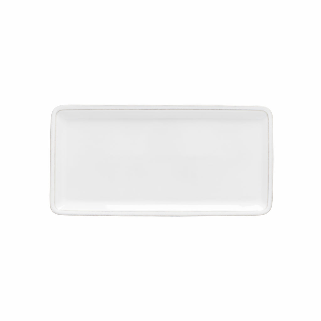 Friso Collection Rectangle Platter 12" in White