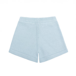 Unisex Light Blue Knit Short