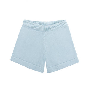 Unisex Light Blue Knit Short