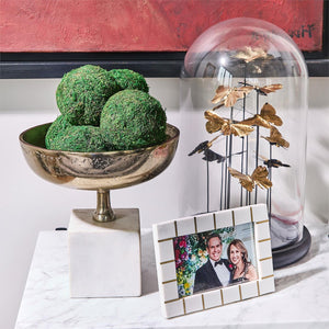 Golden Butterflies in Dome, Set of 2