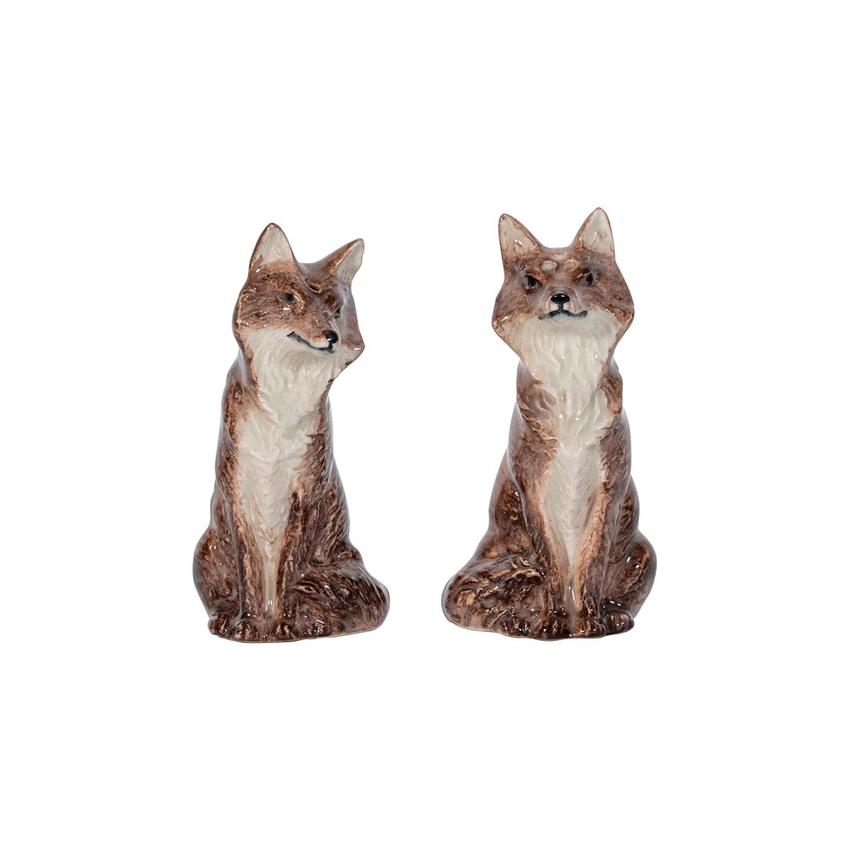 Clever Creatures Fox Salt & Pepper Set in Walnut