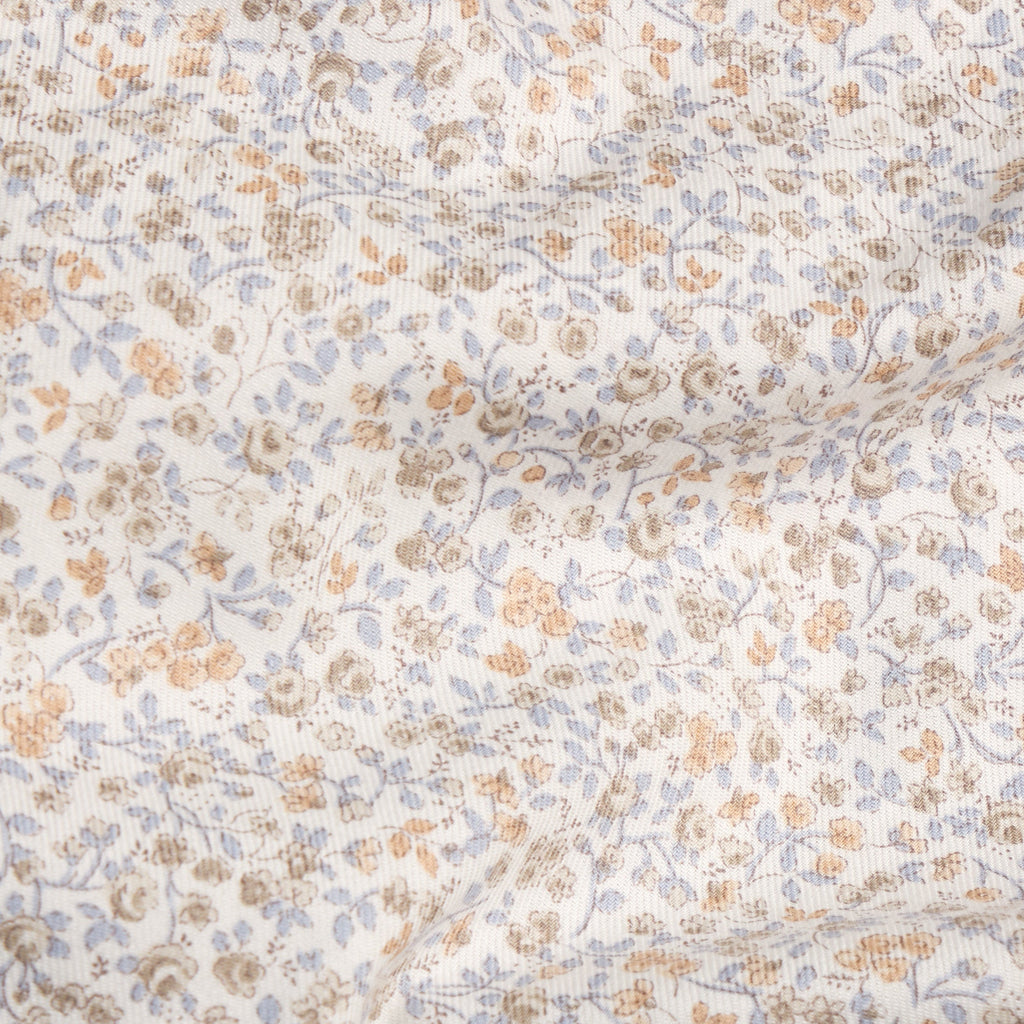 Little English classic children's clothing cream, pale blue, and tan floral for fall