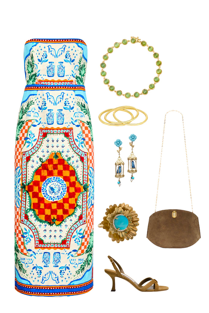 Yvette Dress in Sundance Tile
