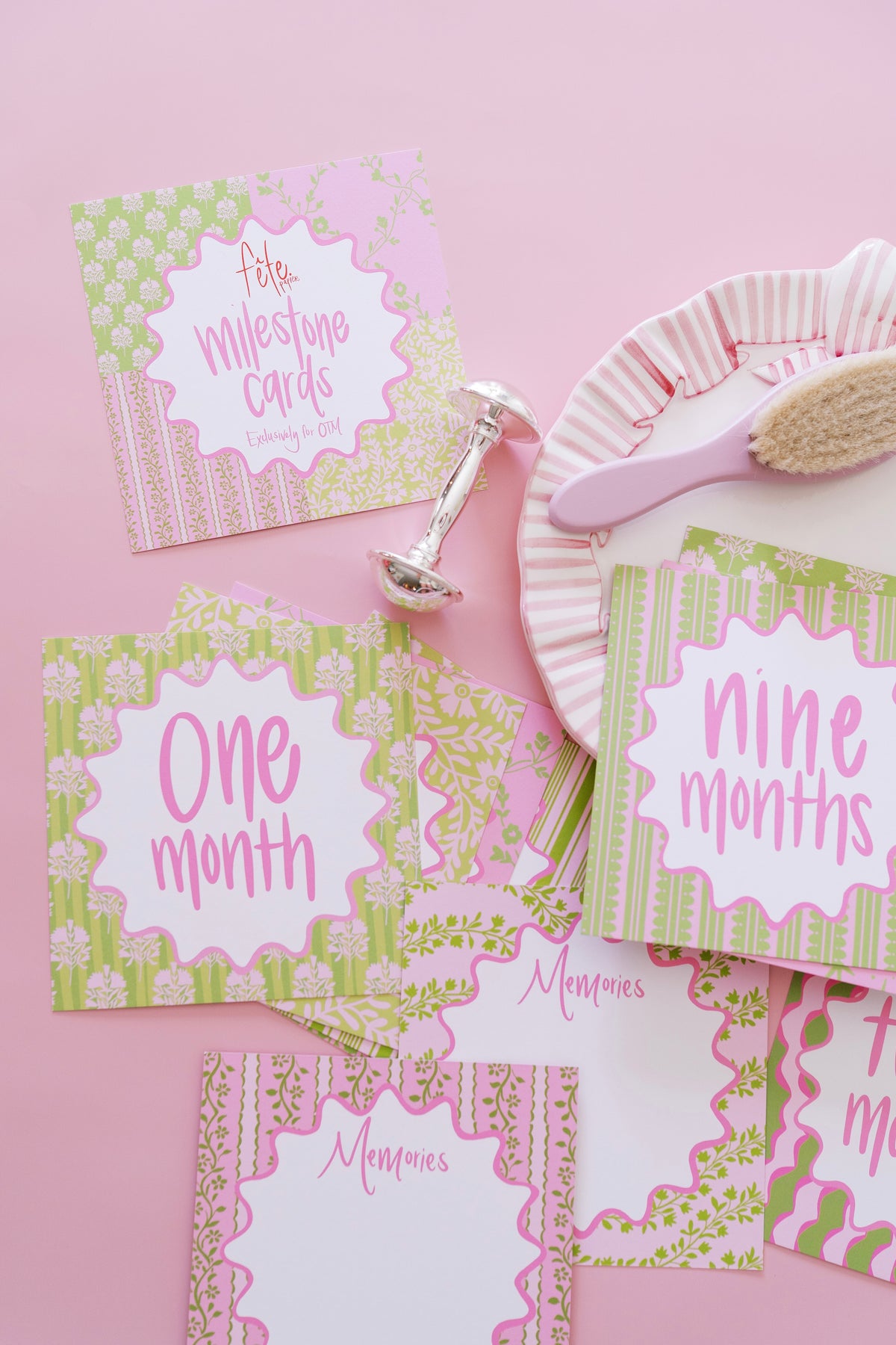 Precious Pinks Milestone Cards