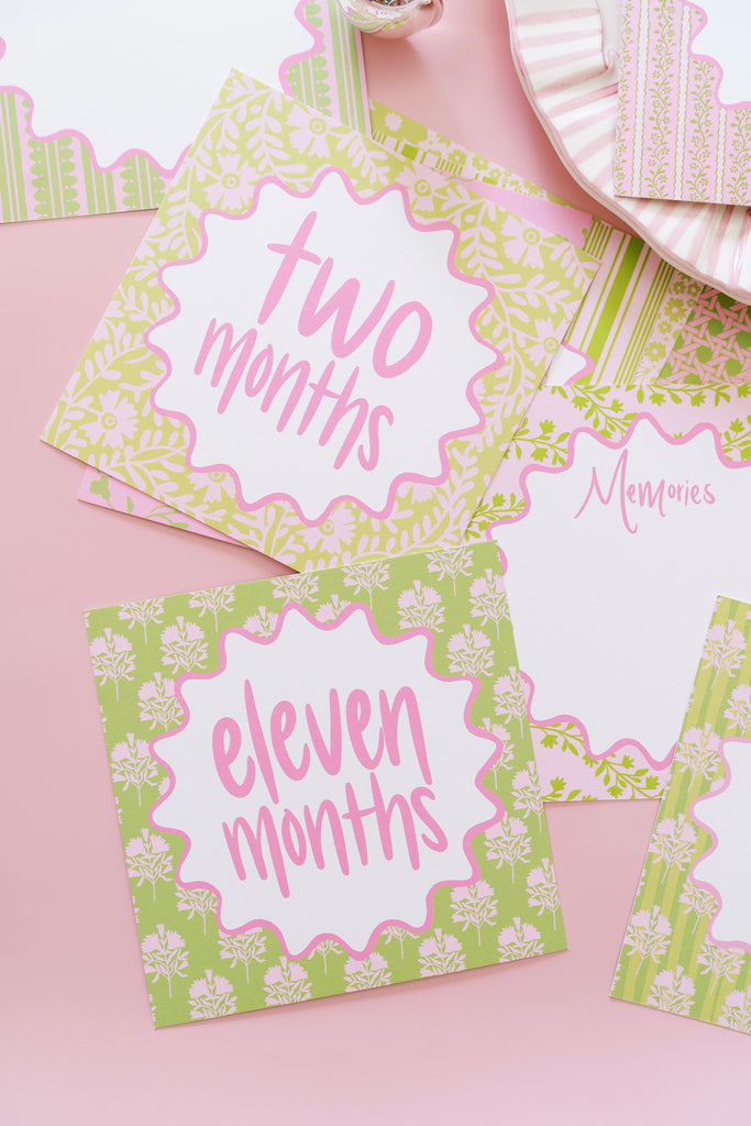 Precious Pinks Milestone Cards