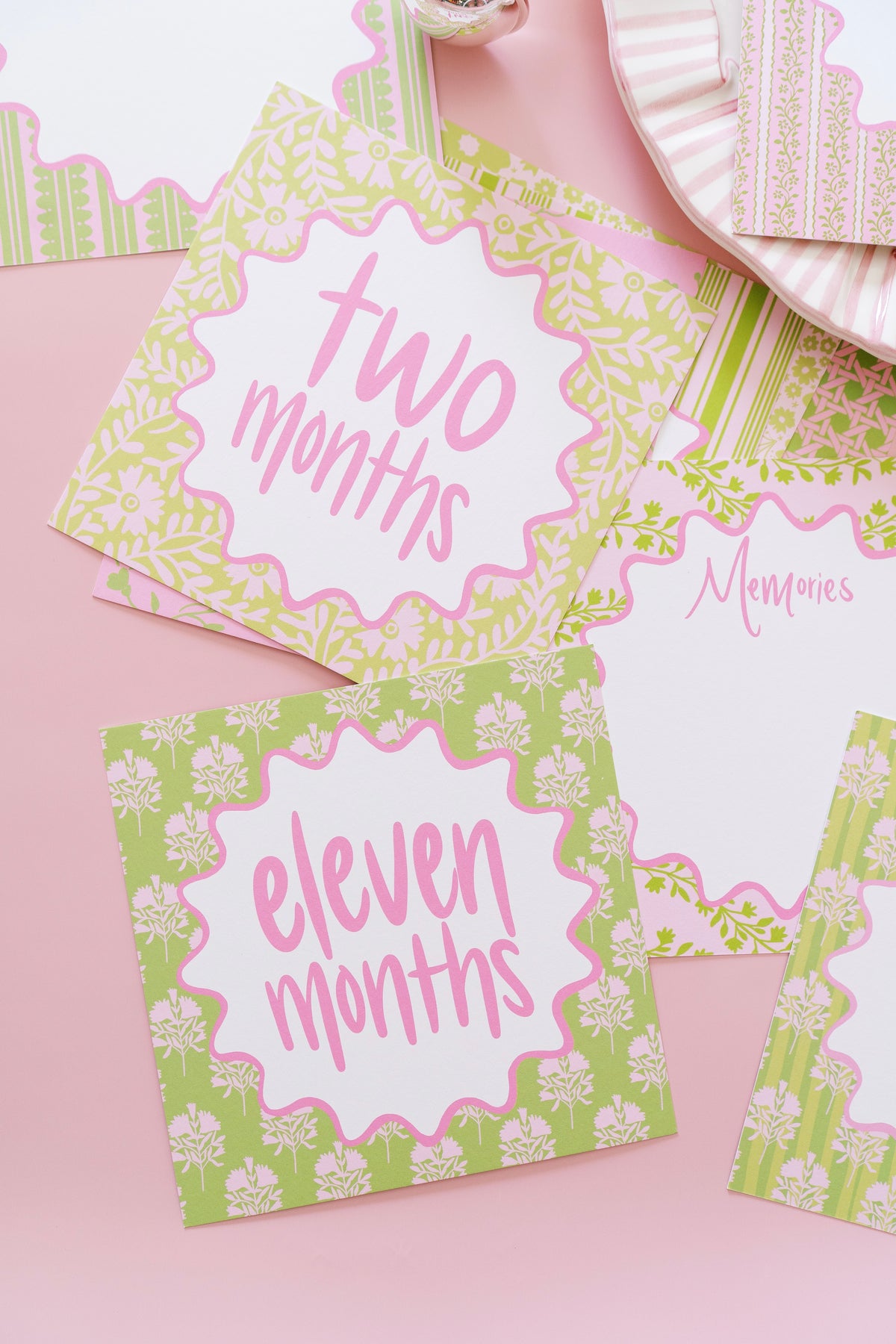 Precious Pinks Milestone Cards