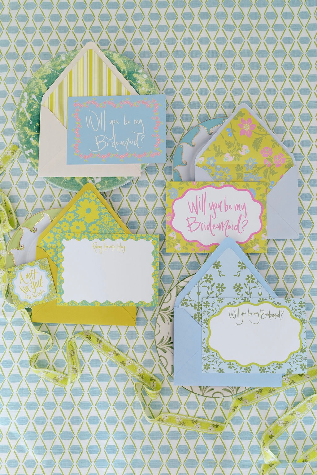 Garden Chintz Bridesmaid Proposal Card Set