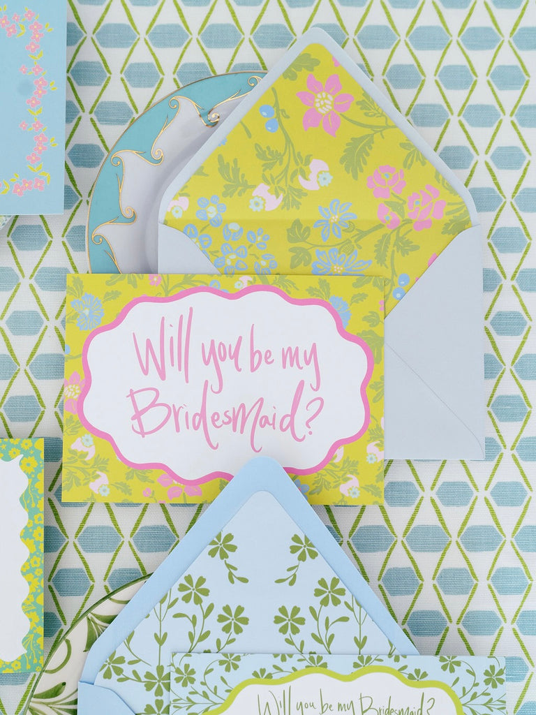 Garden Chintz Bridesmaid Proposal Card Set