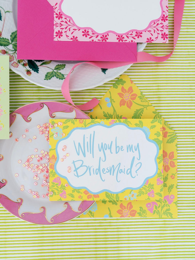 Sunny Chintz Bridesmaid Proposal Card Set