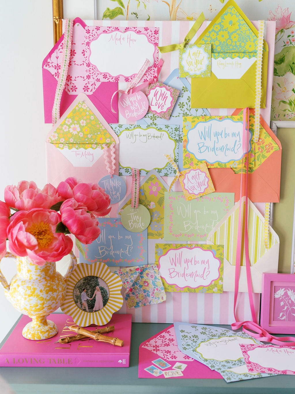 Sunny Chintz Bridesmaid Proposal Card Set