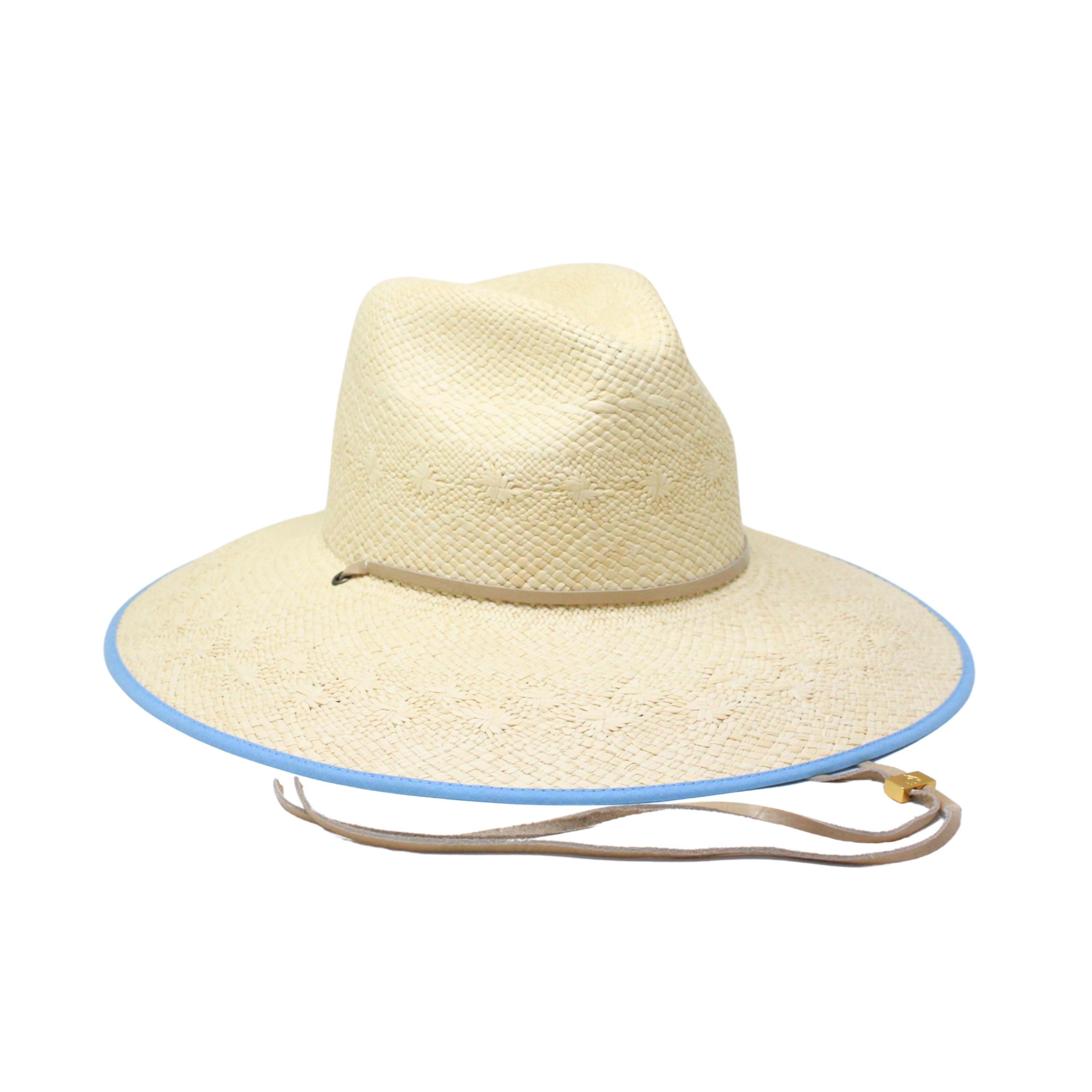 Fiji Hat in Natural & Sky