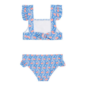 Girl’s Blue Primrose Tie Back Bikini