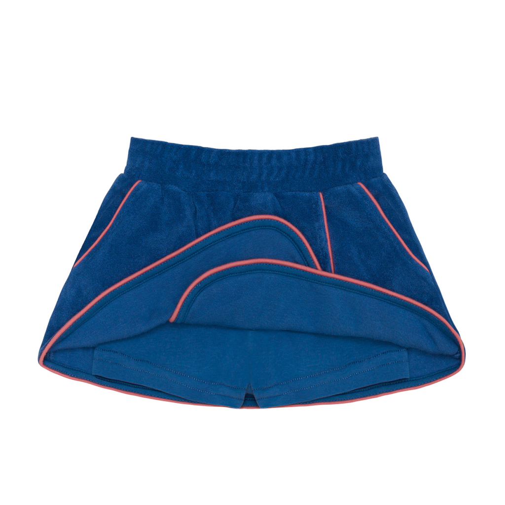 Girl’s Newport Navy French Terry Tennis Tank Top & Skort Set