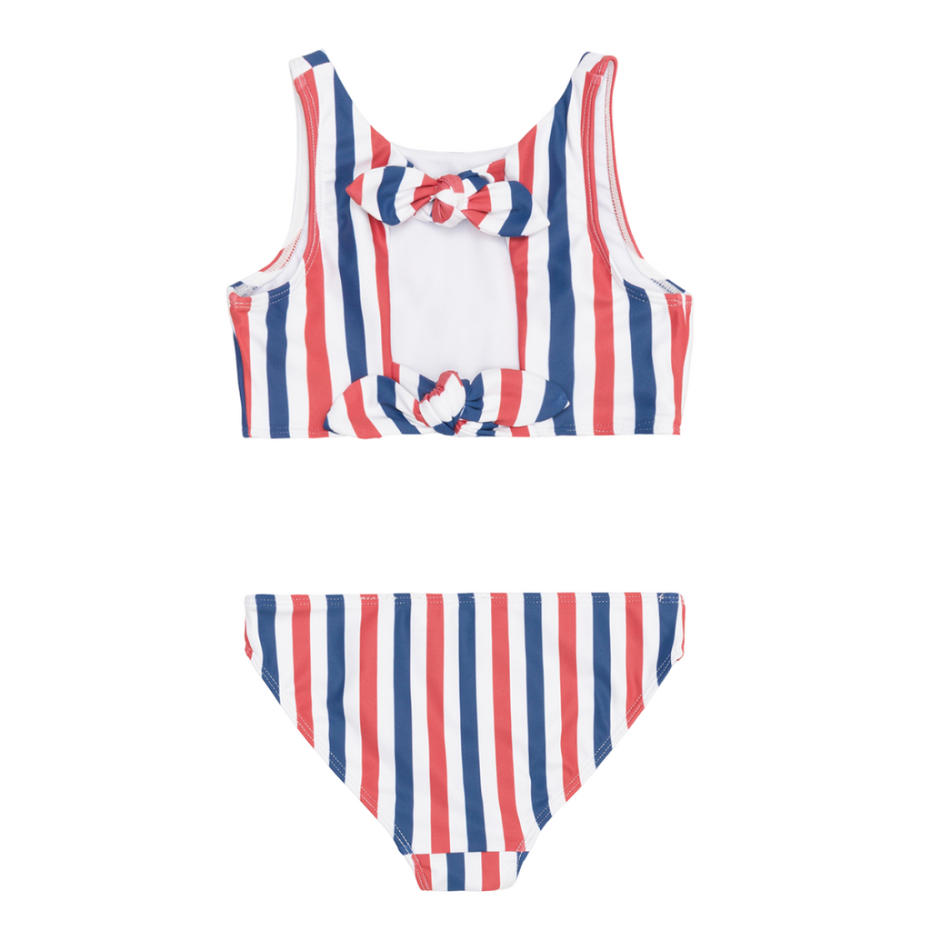 Girl’s Surfrider Stripe Double Tie-Knot Bikini