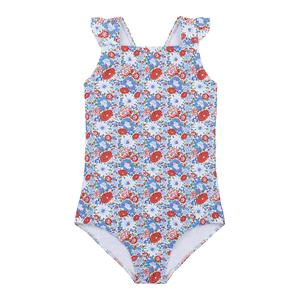 Girl’s Americana Blossom Crossover One Piece