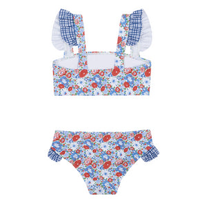 Girl’s Americana Blossom Bandeau Bikini