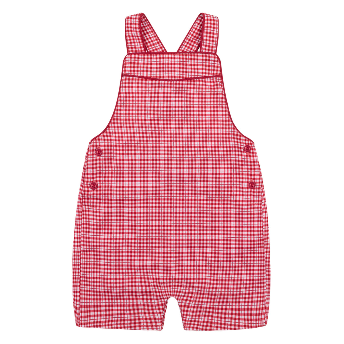 Baby Poppy Gingham Short Overall