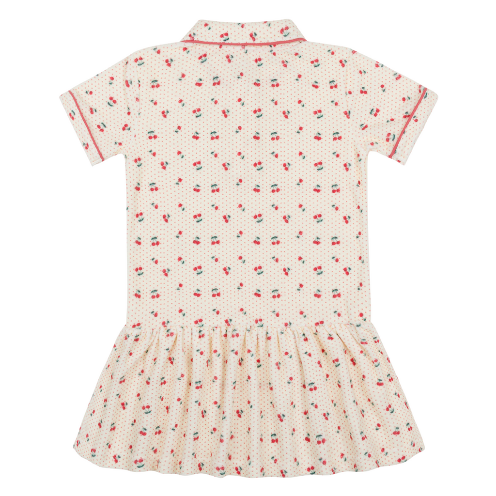 Girl’s Summer Cherries French Terry Dropwaist Tennis Dress