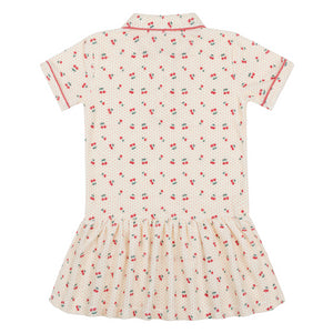 Girl’s Summer Cherries French Terry Dropwaist Tennis Dress