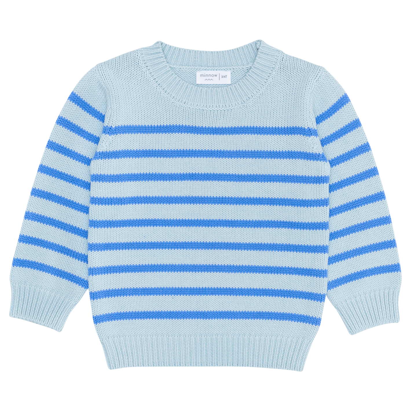 Unisex Blue Stripe Knit Sweater