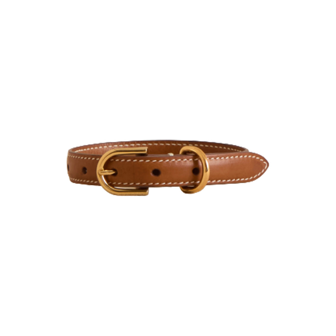 Pet Collar 15 in Vacchetta Luggage