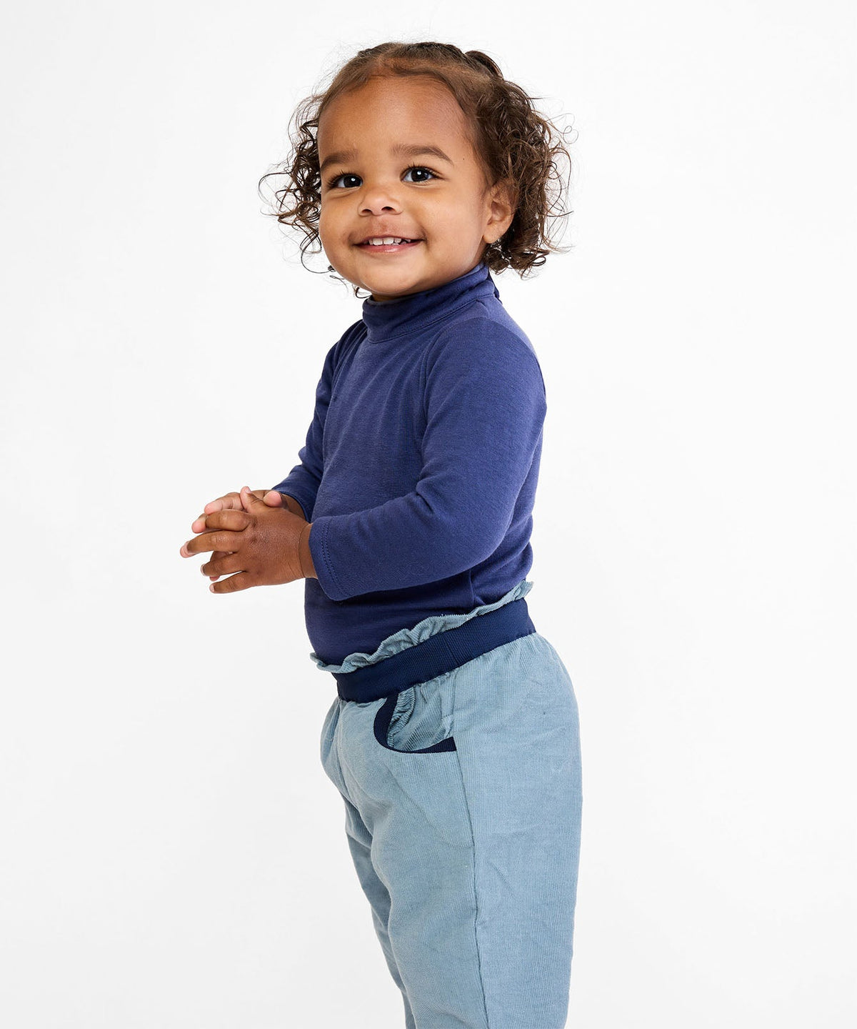 Frank T-Neck One-Piece in Navy