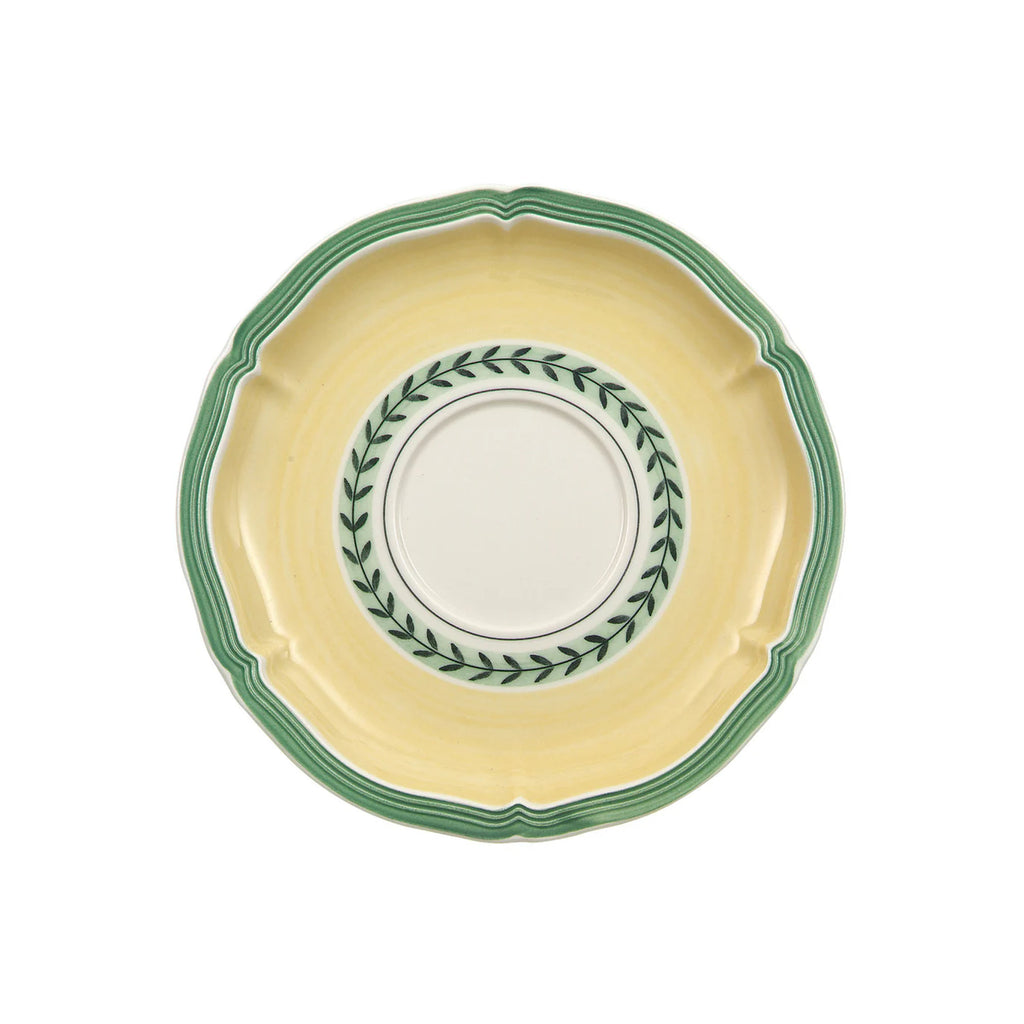 French Garden Fleurence Breakfast / Cream Soup Saucer in Multi