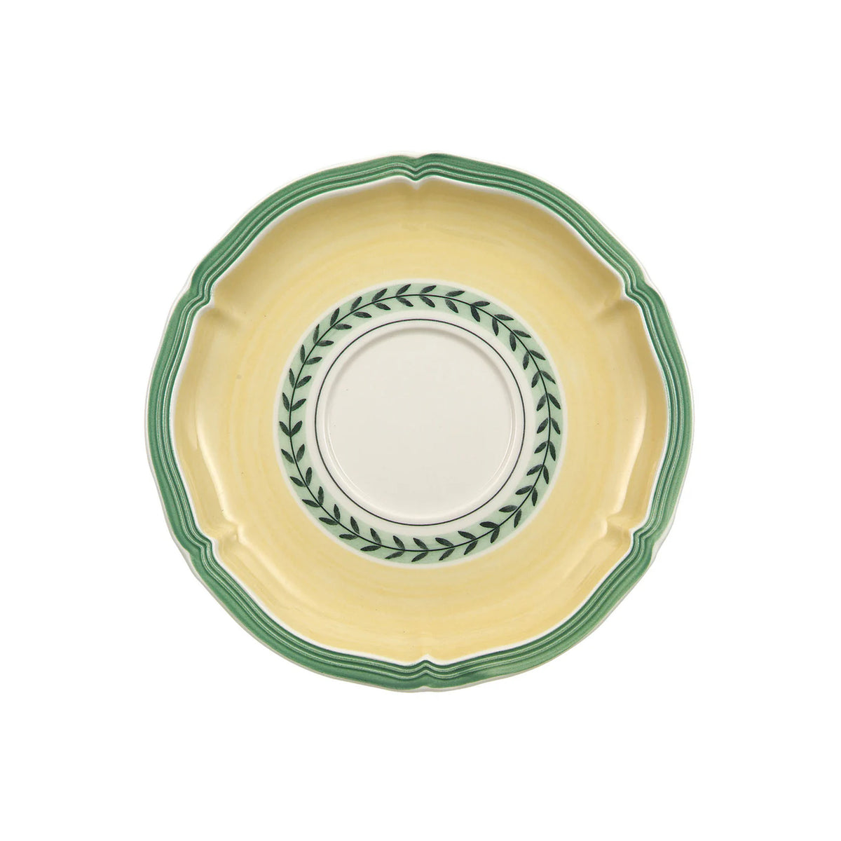 French Garden Fleurence Breakfast / Cream Soup Saucer in Multi